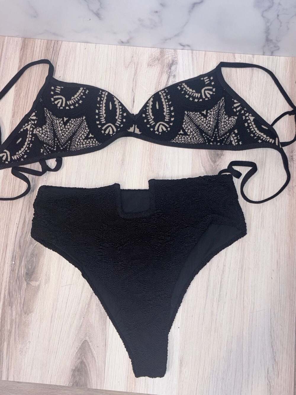 Devon Windsor Xari Bikini Top and Seraphina High Waisted Bottom Set